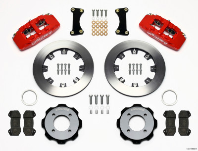 Wilwood Dynapro 6 Front Hat Kit 12.19in Red 2011 Fiesta - wil140-11899-R
