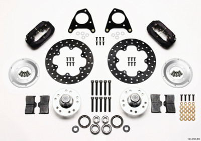 Wilwood Forged Dynalite Front Drag Kit Drilled Rotor 87-93 Mustang 84-86 SVO 5 Lug - wil140-4503-BD