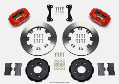 Wilwood Forged Dynalite Front Hat Kit 12.19in Red 02-06 Acura RSX-5 Lug - wil140-7014-R