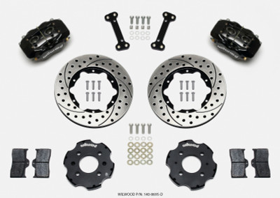 Wilwood Forged Dynalite Front Hat Kit 11.00in Drilled Integra/Civic w/Fac.240mm Rtr - wil140-8695-D