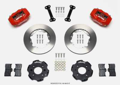 Wilwood Forged Dynalite Front Hat Kit 11.00in Red Integra/Civic w/Fac.240mm Rtr - wil140-8695-R