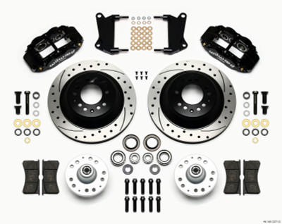 Wilwood Narrow Superlite 6R Front Hub & 1PC Rtr Kit 12.88in Dril 67-69 Camaro 64-72 Nova Chevelle - wil140-12271-D