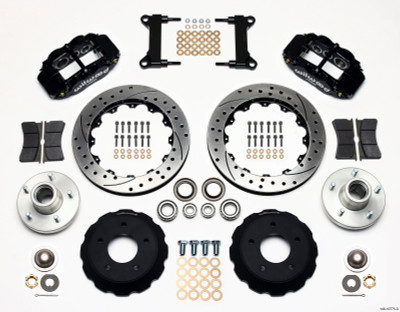 Wilwood Narrow Superlite 6R Front Hub Kit 13.06in Drilled Chevy C-10 60-87 CPP Drop Spindle - wil140-10775-D
