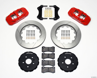 Wilwood AERO6 Front Hat Kit 14.25 Red 2010-2015 Camaro - wil140-11269-R