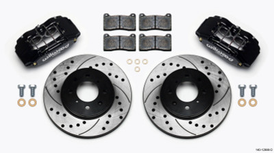 Wilwood DPHA Front Caliper & Rotor Kit Drilled Honda / Acura w/ 262mm OE Rotor - wil140-12996-D