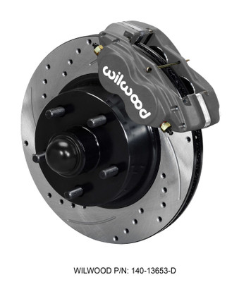 Wilwood Forged Dynalite-M Front Kit 11.30in 1 PC Rotor&Hub-Drill 60-68 Ford / Mercury Full Size - wil140-13653-D