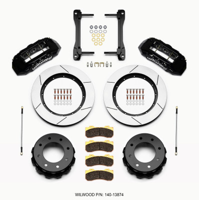 Wilwood TX6R Rear Kit 15.50in Black 2011-2015 GM Truck/SUV 2500 - wil140-13874