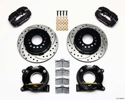 Wilwood Forged Dynalite P/S Park Brake Kit Drilled Chevy C-10 2.42 Offset 5-lug - wil140-10094-D