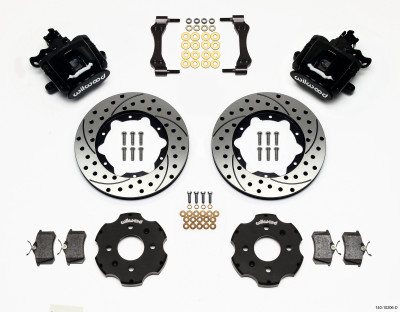Wilwood Combination Parking Brake Rear Kit 11.00in Drilled Civic / Integra Disc 2.39 Hub Offset - wil140-10206-D
