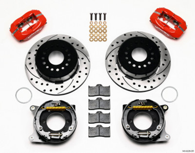 Wilwood Forged Dynalite P/S P-B Kit Drilled-Red 2005-2014 Mustang - wil140-9228-DR