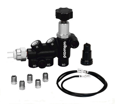 Wilwood Proportioning Valve - Knob Adjust 3/8-24 IF Combo w/ switch - wil260-11179