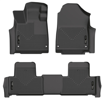 Husky Liners 2022 Acura MDX Weatherbeater Black Front & 2nd Seat Floor Liners - hsl95181