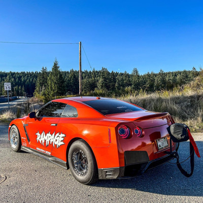 WELD Ventura 5 Beadlock Drag Gloss Black Wheel with Milled Spokes 15x12 | 5x114.3 BC (5x4.5) | +28 Offset | 7.60 Backspacing - S904B2067P28 for 2007, 2008, 2009, 2010, 2011, 2012, 2013, 2014, 2015, 2016, 2017, 2018, 2019, 2020, 2021 Nissan GT-R R35 Skyline