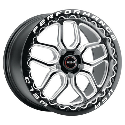 Weld Racing Laguna Beadlock Drag Foxbody Cobra Wheel 15x10 | 5x114.3 BC (5x4.5) | +25 Offset | 6.50 Backspacing - fits Ford Mustang 1965-2026, Ford Shelby GT350 2015-2020, Ford Shelby GT500 2007-2022, Ford Explorer ST 2020-2026, and 16 more