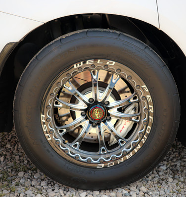 NorCals Hellcat Charger WELD Racing Belmont 18x5 Skinnies and 17x10 Beadlock Gloss Black Rear Drag Wheels 1 WELD Belmont Beadlock Drag Gloss Black Wheel with Milled Spokes 17x10 | 5x115 BC | +30 Offset | 6.70 Backspacing - S90870071P30 for Challenger 2009-2023, Charger 2006-2010, Charger 2012-2023, Chrysler 300 2012-2023, Magnum 2005-2009, Charger & Challenger Hellcat Standard Body 2015-2023