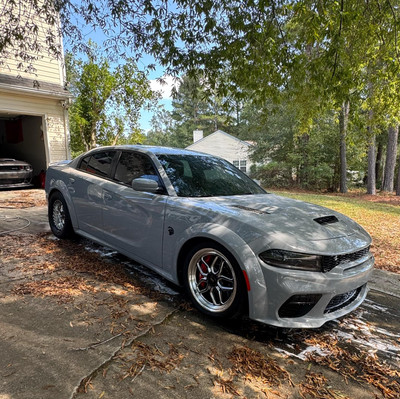 WELD Laguna Drag Gloss Black Wheel with Milled Spokes 20x5 | 5x115 BC | -33 Offset | 1.5 Backspacing - S1520C071N33  for Challenger 2009-2023, Charger 2012-2023, Chrysler 300 2012-2023, Charger & Challenger Hellcat Standard & Widebody Body 2015-2023