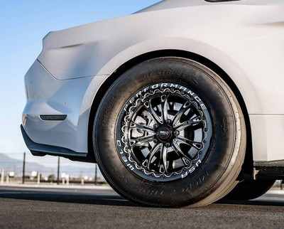 WELD Belmont Beadlock Drag Gloss Black Wheel with Milled Spokes 17x10 | 5x114.3 BC (5x4.5) | +49 Offset | 7.42 Backspacing - S90870067P49 for Shelby GT500 2007-2014, Mustang S197 V6 / GT 2005-2014, Mustang S550 GT / V6 / EcoBoost 2015-2023, Supra MK4 1993-2002, 2024+ Mustang GT