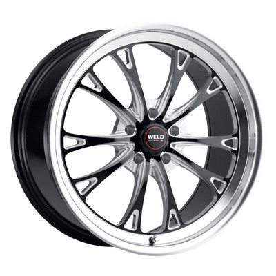 WELD Belmont Street Gloss Black Wheel with Milled Spokes 20x10.5 | 5x127 BC (5x5) | +13 Offset | 6.25 Backspacing - S11300573625 for Chevrolet Silverado C1500 2WD 1988-1999, Chevy C10 1967-1987