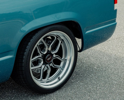 WELD Laguna Street Gloss Black Wheel with Milled Spokes 20x10.5 | 5x127 BC (5x5) | +13 Offset | 6.25 Backspacing - S10700573625 for Chevrolet Silverado C1500 2WD 1988-1999, Chevy C10 1967-1987