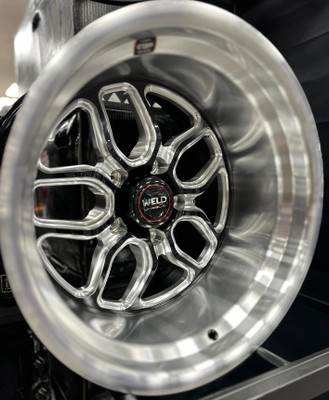 WELD Laguna Street Gloss Black Wheel with Milled Spokes 17x11 | 5x127 BC (5x5) | -44 Offset | 4.25 Backspacing - S10771173425 for Chevrolet Silverado C1500 2WD 1988-1999, Chevy C10 1967-1987