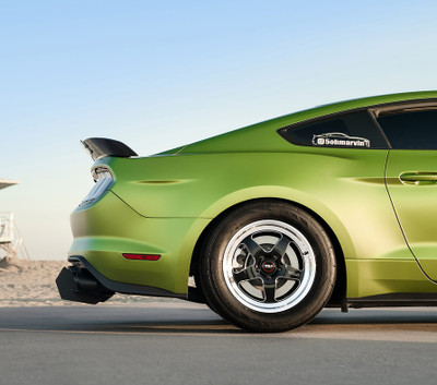 WELD Ventura 5 Drag Gloss Black Wheel with Milled Spokes 17x10 | 5x114.3 BC (5x4.5) | +49 Offset | 7.42 Backspacing - S15570067P49 for Shelby GT500 2007-2014, Mustang S197 V6 / GT 2005-2014, Mustang S550 GT / V6 / EcoBoost 2015-2021, Supra MK4 1993-2002