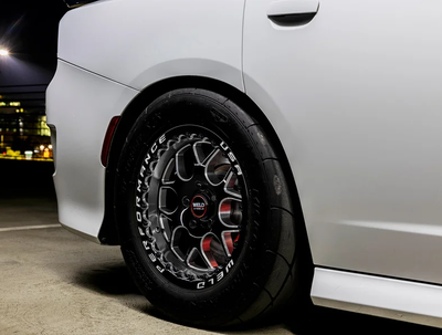 WELD Solana Beadlock Drag Gloss Black Wheel with Milled Spokes 17x10 | 5x115 BC | +30 Offset | 6.70 Backspacing - S91070071P30 for Challenger 2009-2023, Charger 2006-2010, Charger 2012-2023, Chrysler 300 2012-2023, Magnum 2005-2009, Charger & Challenger Hellcat Standard Body 2015-2023