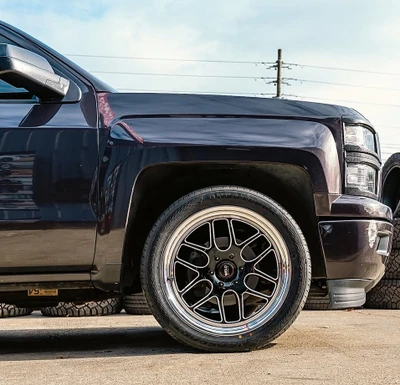 Weld Racing Silverado Sierra Solana Black Wheel 22x9.5 | 6x139.7 BC (6x5.5) | +25 Offset | 6.23 Backspacing - fits Chevrolet Silverado 1500 1999-2026, GMC Sierra 1500 1999-2026, Chevrolet Tahoe 1992-2026, Chevrolet Suburban 1992-2026, GMC Yukon 1992-2026, and 25 more