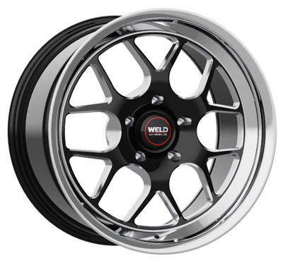 WELD Solana Street Gloss Black Wheel with Milled Spokes 18x8.5 | 5x114.3 BC (5x4.5) | +38 Offset | 6.25 Backspacing - S11088565P38 for 2005-2014 Ford Mustang GT / Shelby GT500 5.8L / 5.4L / 5.0L / 4.6L / 4.0L S197