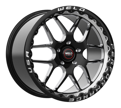 Weld Racing Solana Beadlock Drag SRT Viper RT10 Black Wheel 18x12 | 6x114.3 BC (6x4.5) | +53 Offset | 8.58 Backspacing - fits Nissan Frontier 2005-2021