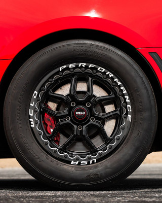 Weld Racing Laguna Beadlock Drag Camaro SS ZL1 Gloss Black Wheel 17x10 | 5x120 BC | +42 Offset | 7.15 Backspacing - fits Cadillac CTS-V 2009-2019, Cadillac CT5-V Blackwing 2022-2026, Cadillac ATS-V 2016-2019, SS 2010-2024, ZL1 2012-2024, and 19 more