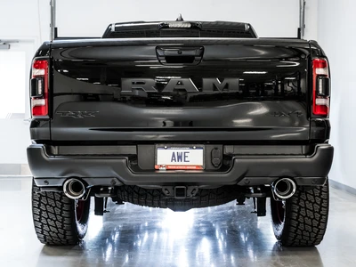 AWE Tuning 2021-2024 Ram TRX | 2027+ Ram TRX  | 3 inch 0FG Cat-Back Exhaust System T304 (5 inch Chrome Silver Tips) | 3015-32004