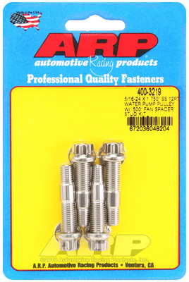Shop for the best deals on ARP 5/16-24 x 1.75 inch Stainless Steel Water Pump Pulley with Fan Spacer Stud Kit from JustBoltOns.com. Great customer service, in-stock inventory and financing options available