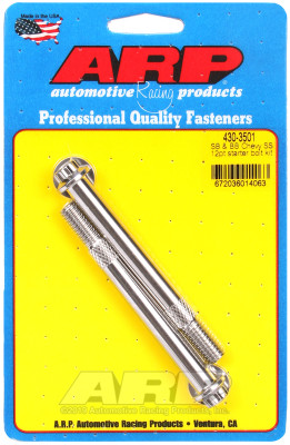 Shop for the best deals on ARP SB and BB Chevy 3/8 Inch 12 Point Stainless Steel Pro Stock and Hi-Torque Starter Bolt Kit - 430-3501 from JustBoltOns.com. Great customer service, in-stock inventory and financing options available