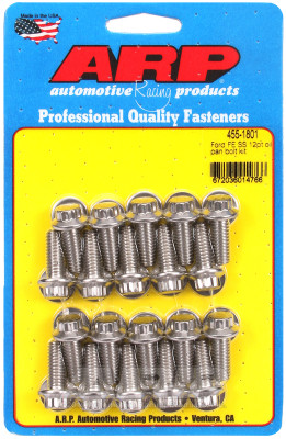 Shop for the best deals on ARP Ford FE SS 12pt Oil Pan Bolt Kit - High-Strength Fasteners for Ford Engines from JustBoltOns.com. Great customer service, in-stock inventory and financing options available