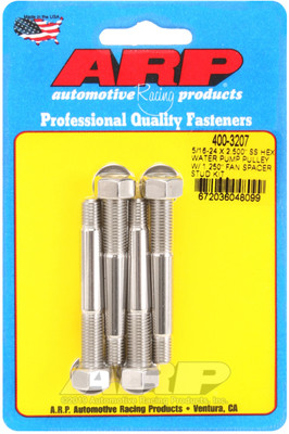 Shop for the best deals on ARP 5/16-24 x 2.50 inch Stainless Steel Hex Water Pump Pulley with 1.25 inch Fan Spacer Stud Kit from JustBoltOns.com. Great customer service, in-stock inventory and financing options available
