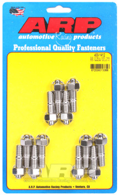 Shop for the best deals on ARP SB Chevy 3/8 Hex Stainless Steel Header Stud Kit - High-Strength Engine Fasteners for Performance Applications from JustBoltOns.com. Great customer service, in-stock inventory and financing options available