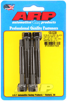 Shop for the best deals on ARP 5/16-24 x 3.00 Inch Black Hex Water Pump Pulley with 1.75 Inch Fan Spacer Stud Kit from JustBoltOns.com. Great customer service, in-stock inventory and financing options available