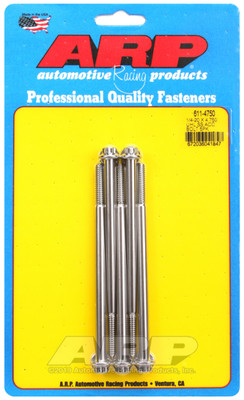 ARP Bolt, Stainless Steel | 1/4-20 x 4.75 Inch of 5 | 611-4750