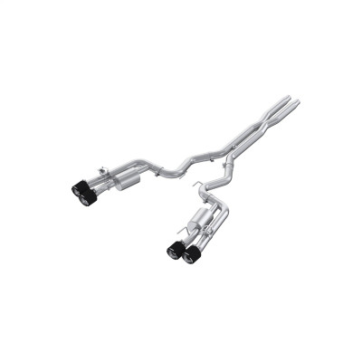 MBRP ARMOR Pro Cat-Back Exhaust, T304 Stainless Steel - 2024-2026 Ford Mustang Dark Horse 5.0L - S72843CF