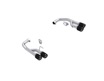 MBRP Armor Pro Race Series Axle-Back Exhaust for 2024-2026 Ford Mustang GT 5.0L (Active Exhaust Delete) - Quad Carbon Fiber Tips - S72813CF