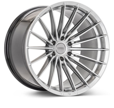 Vossen HFX-4 18x9 Hyper Silver Wheel, 6x139.7 bolt pattern, ET0 offset, Super Deep lip
