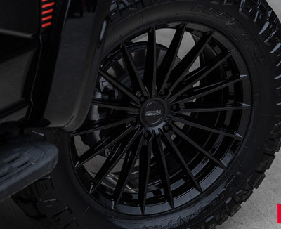Vossen HFX-4 Gloss Black Wheel 22x9.5 | 6x135 BC - fits Ford F-150 2004-2026, Ford F-150 Raptor 2010-2026, Ford Expedition 2003-2026, Lincoln Navigator 2003-2026