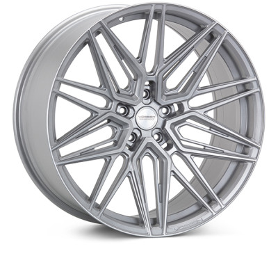 Vossen HF7 20x12 Satin Silver Deep Concave Wheel with ET45 Offset and 5x120.65 Bolt Pattern