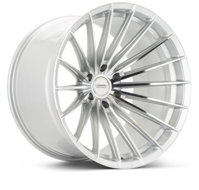 Vossen HFX-4 22x12 Wheel - 6x135 Bolt Pattern, ET-44 Offset, Silver Polished Finish