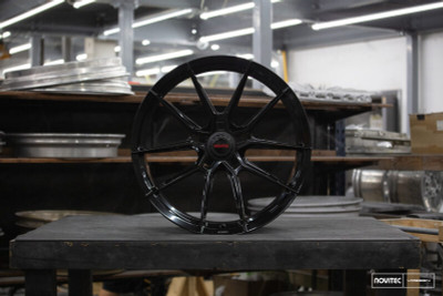 Vossen x Novitec NF10 21x9.5 Inch Gloss Black Front Wheel for Ferrari 296