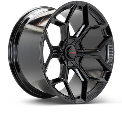 Vossen x Novitec NL5-5L 21x9.5 Inch Gloss Black Front Wheel for Lamborghini Revuelto