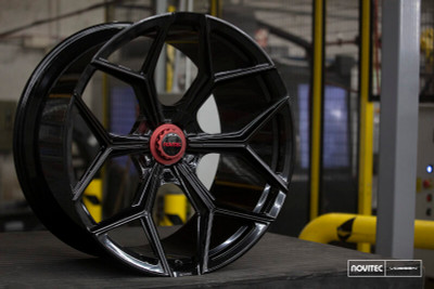 Vossen x Novitec NL4-5L 23x12 Inch Gloss Black Rear Wheel for Lamborghini Urus (F-AFP-268-F01-C25)