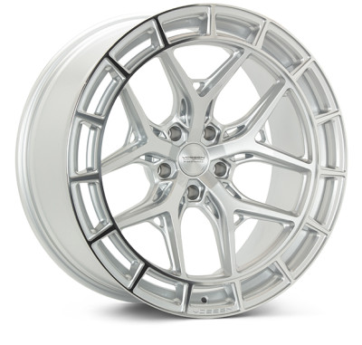 Vossen HFX-1 Silver Wheel 24x10 | 5x130 BC | +15 Offset - fits Porsche 911 1989-2026, Porsche Cayenne 2003-2026, Porsche Panamera 2010-2026, Porsche Boxster 1997-2026, Porsche Cayman 2006-2026