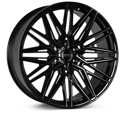 Vossen HF6-5 Gloss Black Wheel 22x9.5 | 6x139.7 BC (6x5.5) - fits Chevrolet Silverado 1500 1999-2026, GMC Sierra 1500 1999-2026, Chevrolet Tahoe 1992-2026, Chevrolet Suburban 1992-2026, GMC Yukon 1992-2026, and 25 more