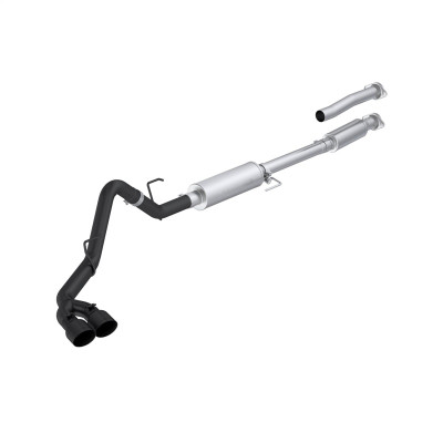 MBRP ARMOR BLK Cat-Back Exhaust, Black-Coated Aluminized Steel - 2021-2025 Ford F-150 2.7L EcoBoost/3.5L EcoBoost/5.0L - S5277BLK